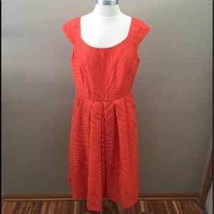 The Little Traveler Orange Pattern Dress